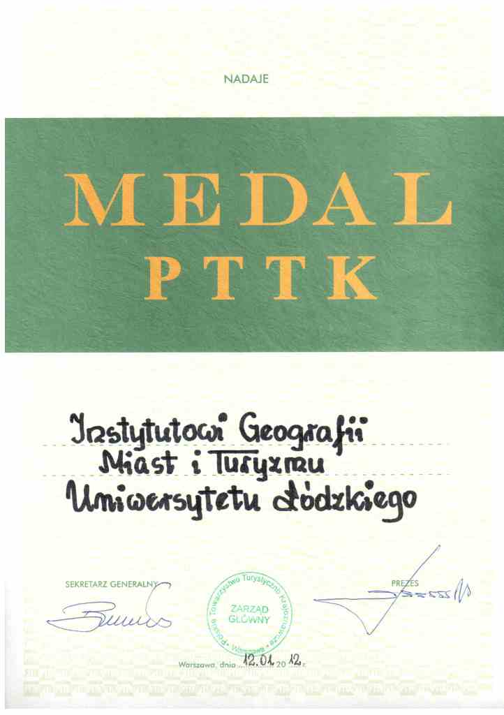 Dyplom PTTK